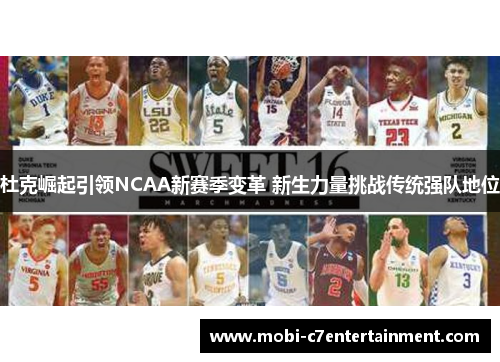 杜克崛起引领NCAA新赛季变革 新生力量挑战传统强队地位 杜克崛起引领NCAA新赛季变革 新生力量挑战传统强队地位
