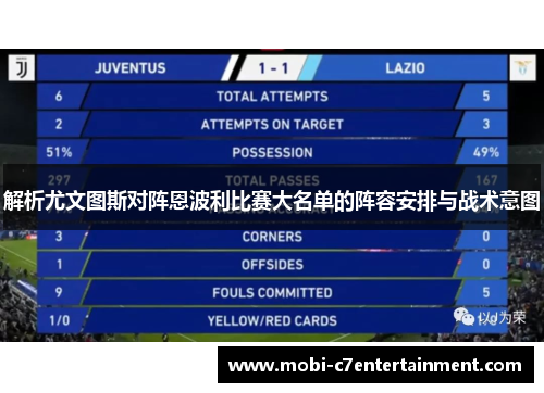 解析尤文图斯对阵恩波利比赛大名单的阵容安排与战术意图