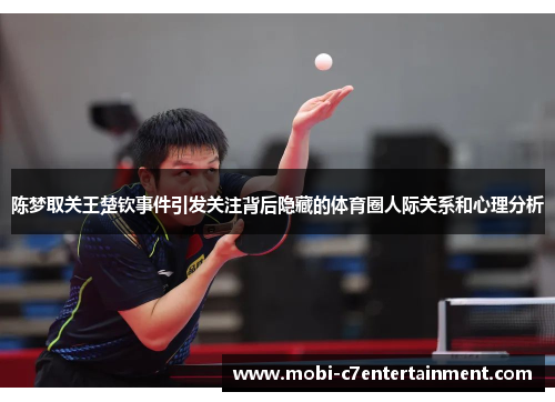 陈梦取关王楚钦事件引发关注背后隐藏的体育圈人际关系和心理分析